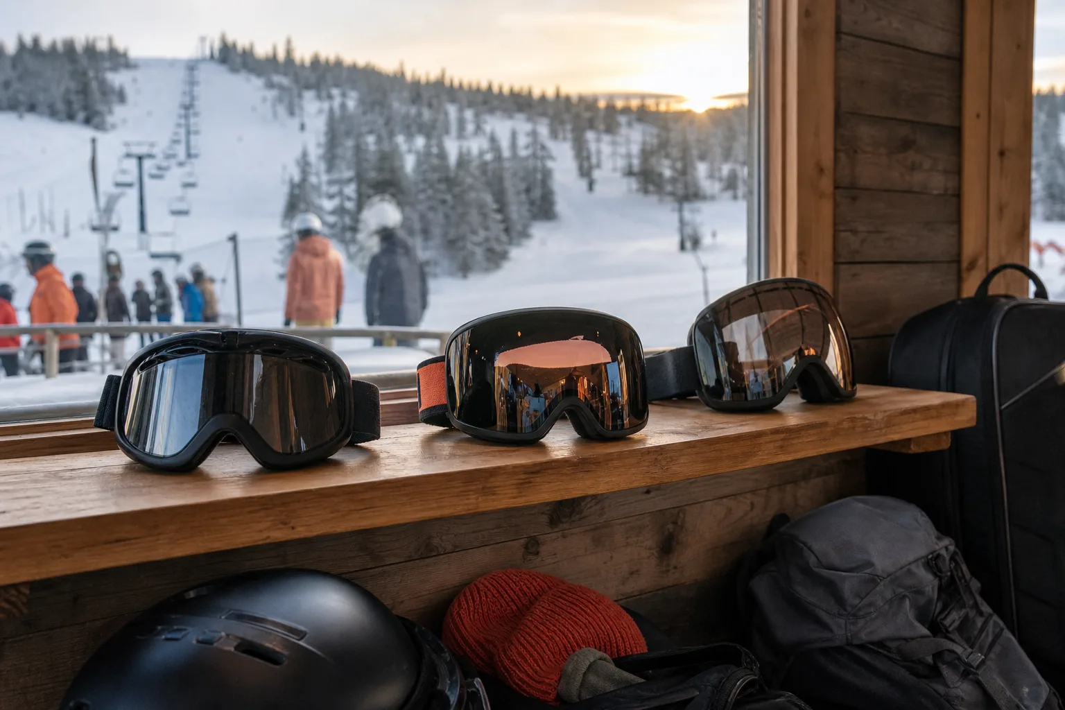 Tre rymliga OTG-goggles med olika ramformer