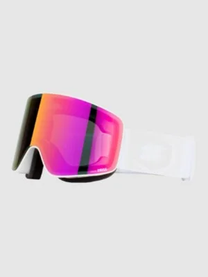 Out Of Void White Goggle med ljus spegellins och vit ram