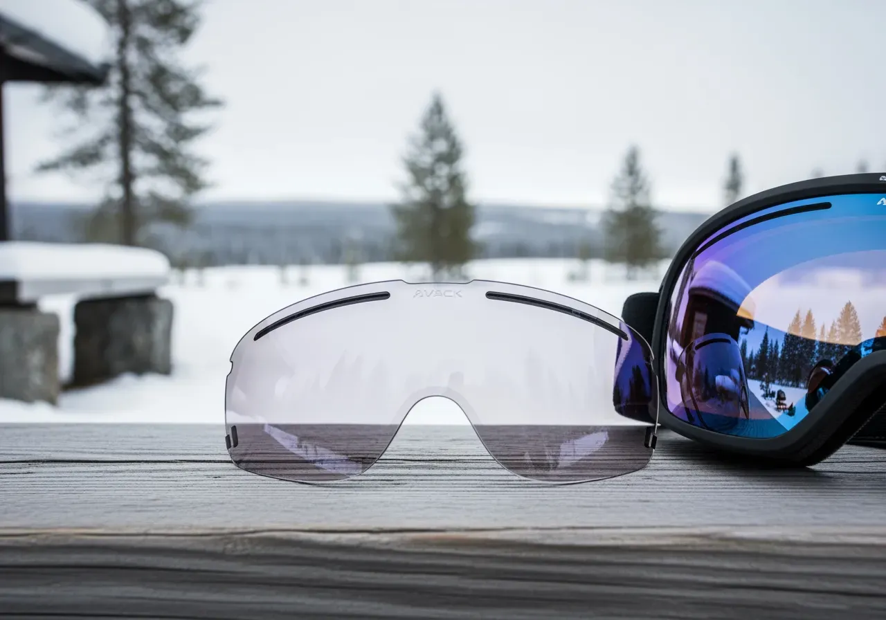 Tvåpack reservlinser för skidglasögon