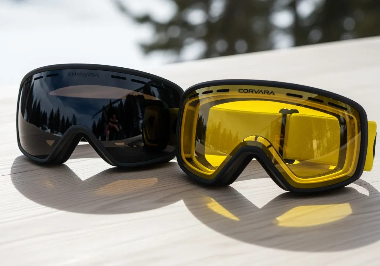 Corvara linser svart och gul