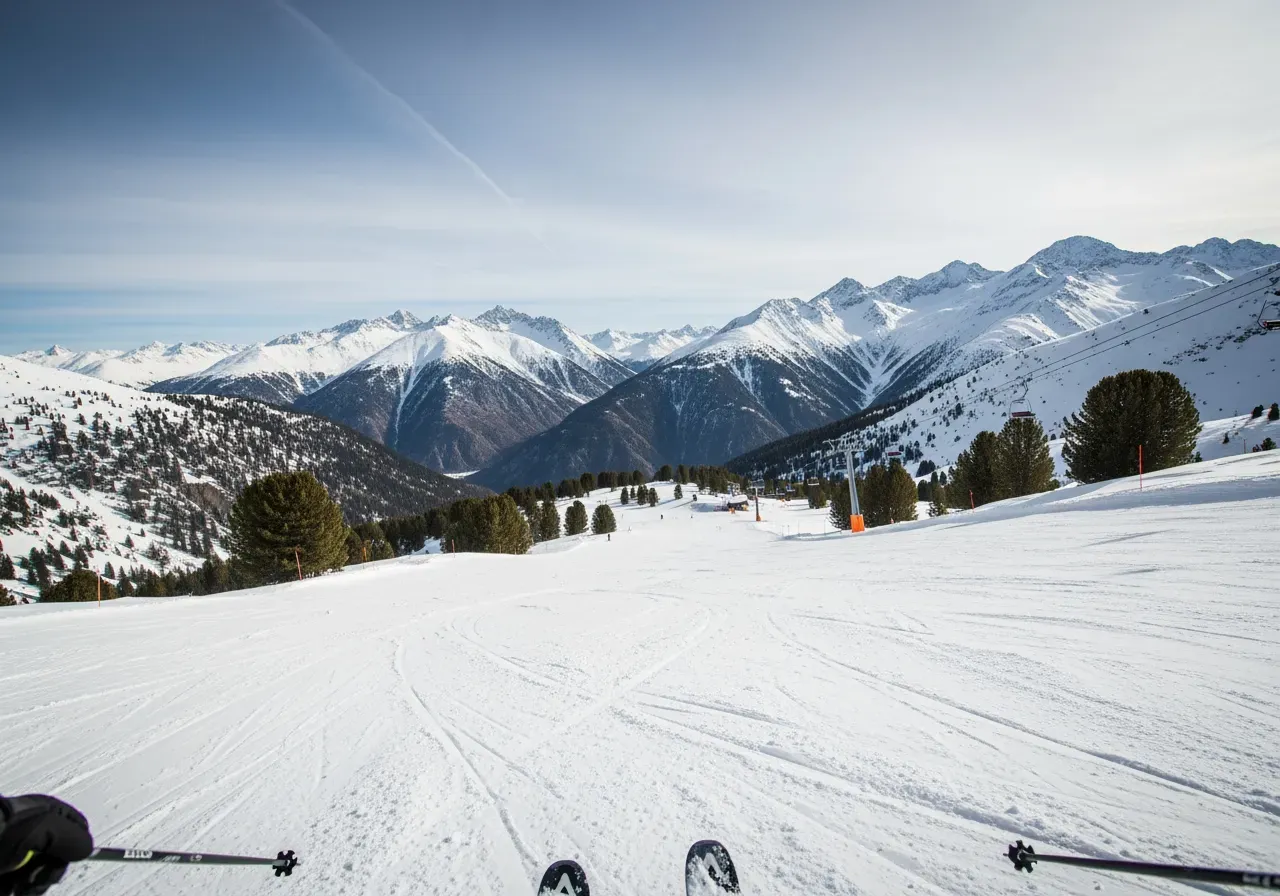 Synfält i St Anton och Val Thorens