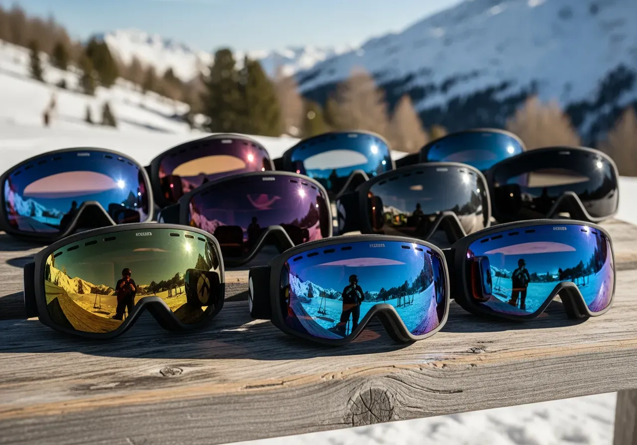 Skidglasögonmodeller för Val Thorens och St Anton