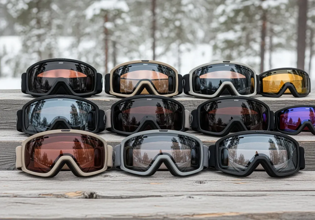 Skidglasögon för olika väder