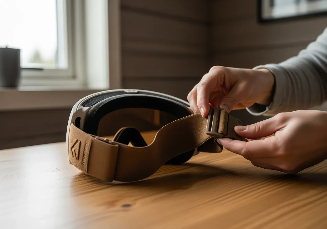 Byta goggleband för bättre passform