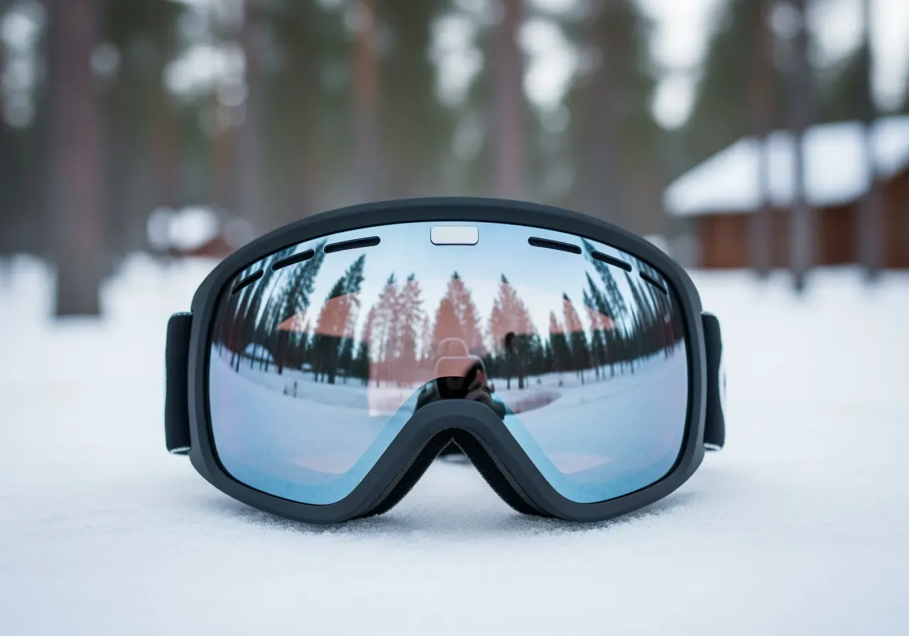 Magnetisk mask till skidglasögon