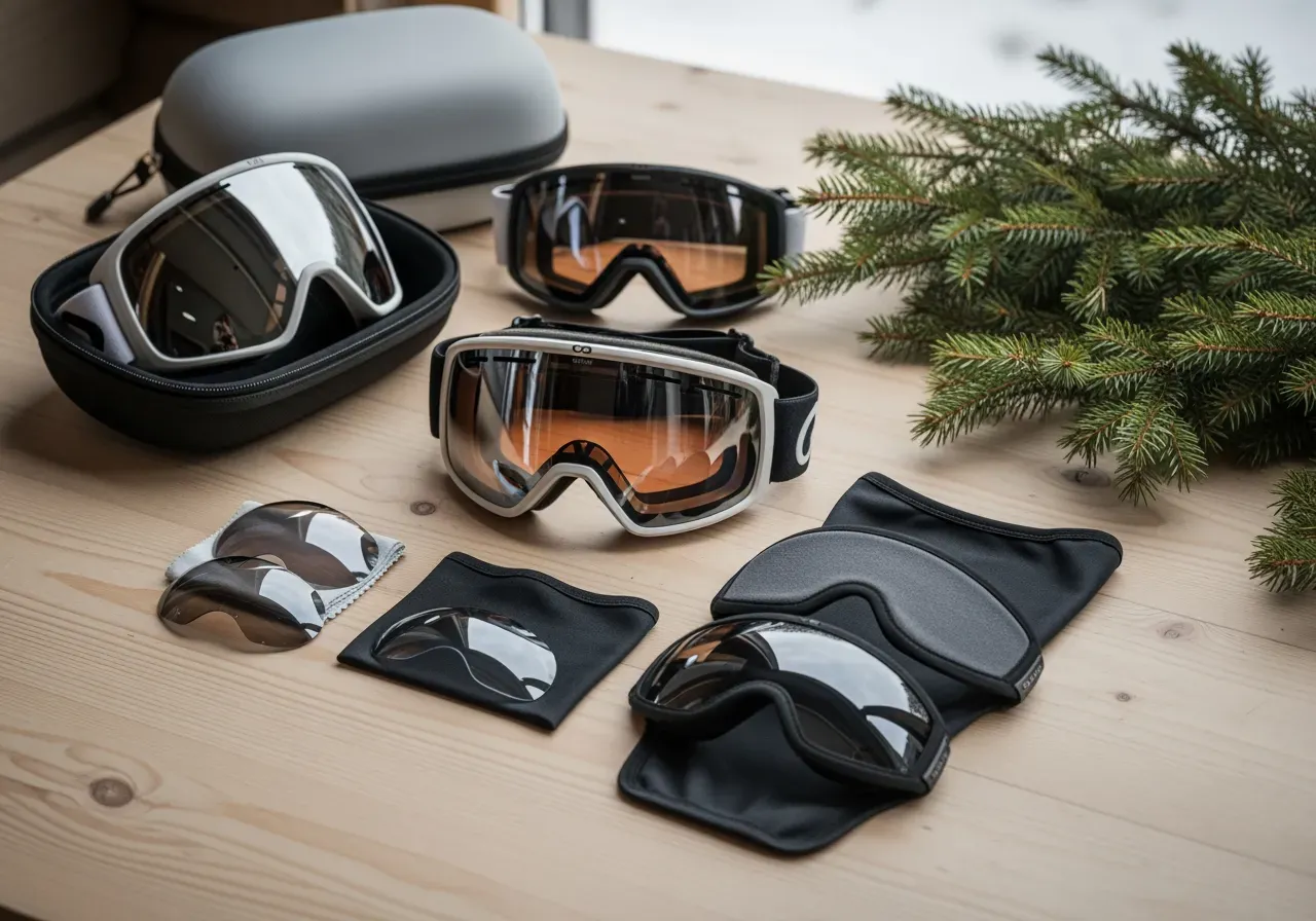 Skidglasögonskydd och linskydd guide